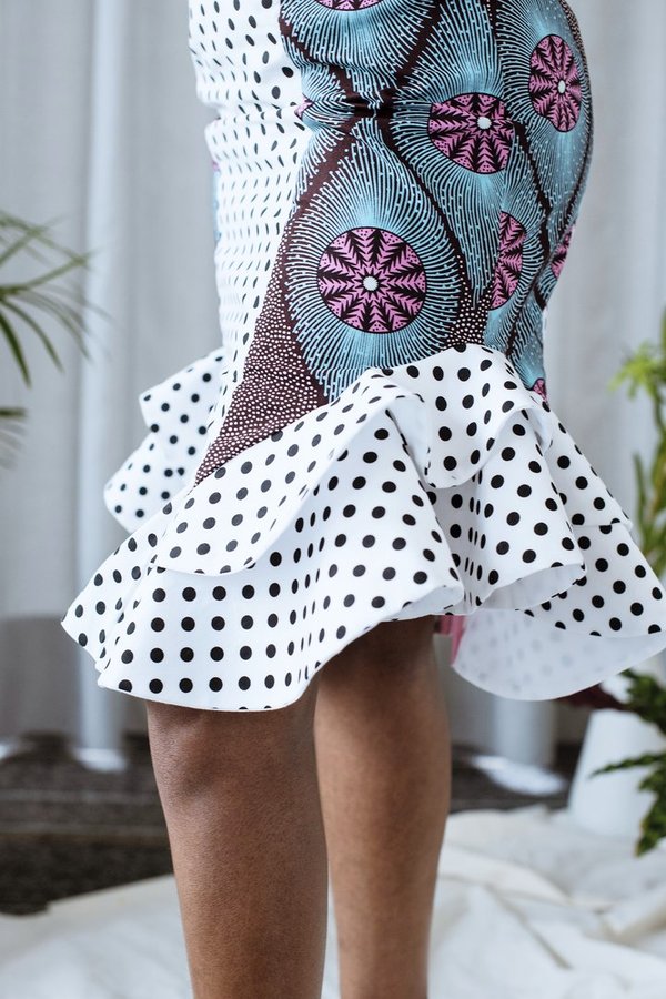 Polka Dots Ruffle Skirt